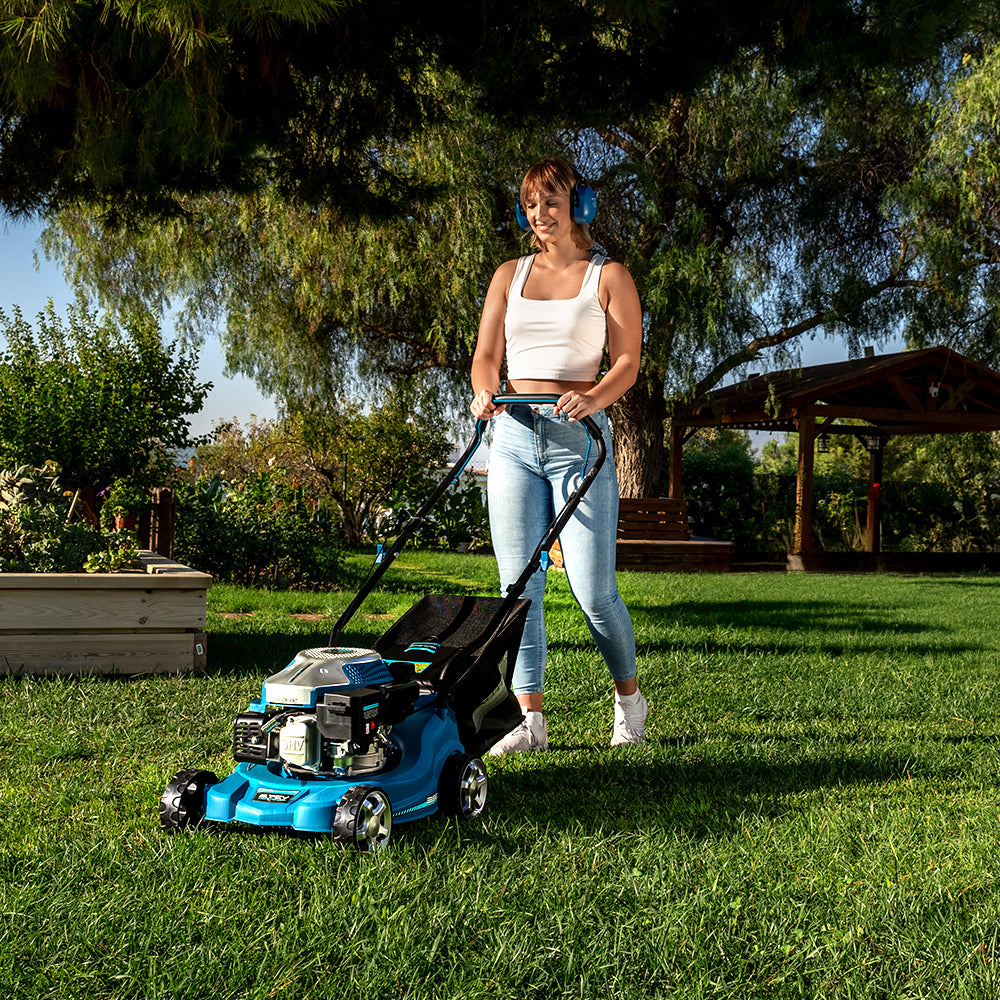 Cecotec Terrenator 2700.39 Cortador de Relva a Gasolina 127cc 2.1 kW 2 em 1 Recolha de Relva