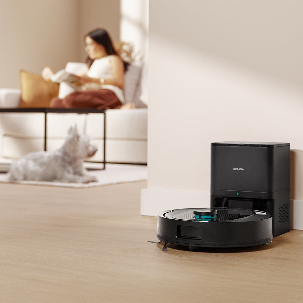 Cecotec Conga Y80 Robot Aspirapolvere IA Laser Eye, Navigazione Intelligente e Mappa Interattiva