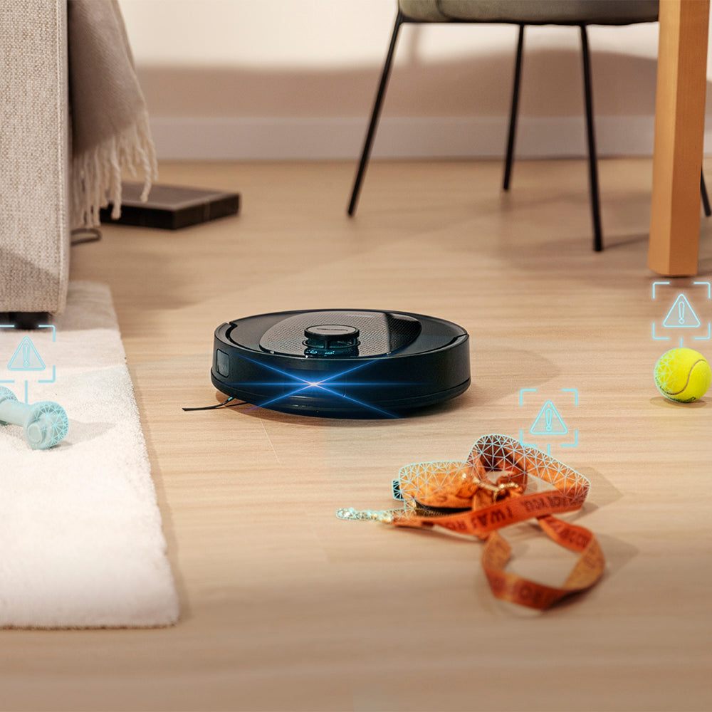 Cecotec Conga Y80 Robot Aspirapolvere IA Laser Eye, Navigazione Intelligente e Mappa Interattiva