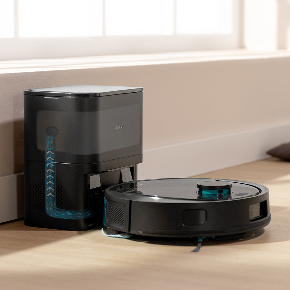 Cecotec Conga Y80 Robot Aspirapolvere IA Laser Eye, Navigazione Intelligente e Mappa Interattiva