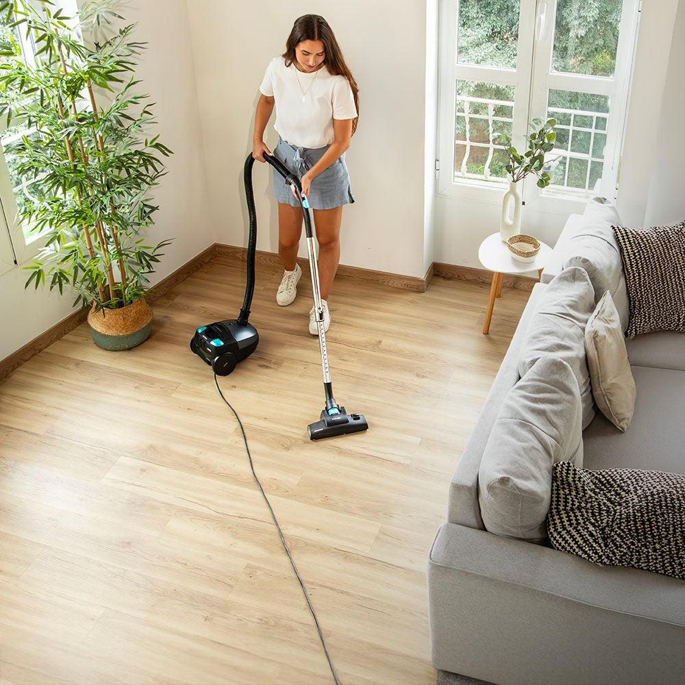 Cecotec Conga PowerBag 2000 Compact Plus Schlittenstaubsauger 800 W 16 kPa für Harte Böden und Teppiche