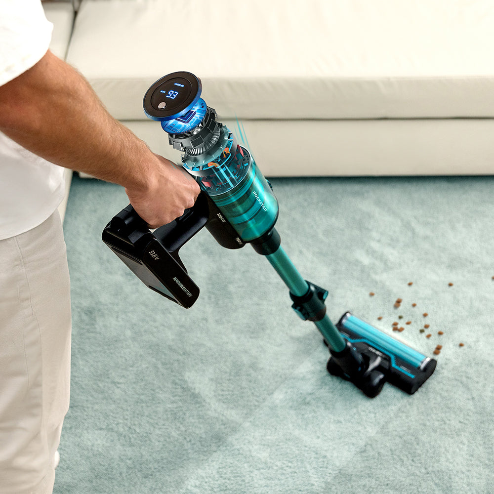 Cecotec RX50 Pet Flex Leistungsstarker Staubsauger 750 W mit Ungravity-Motor und 300 AW Saugleistung Ideal für Haustiere