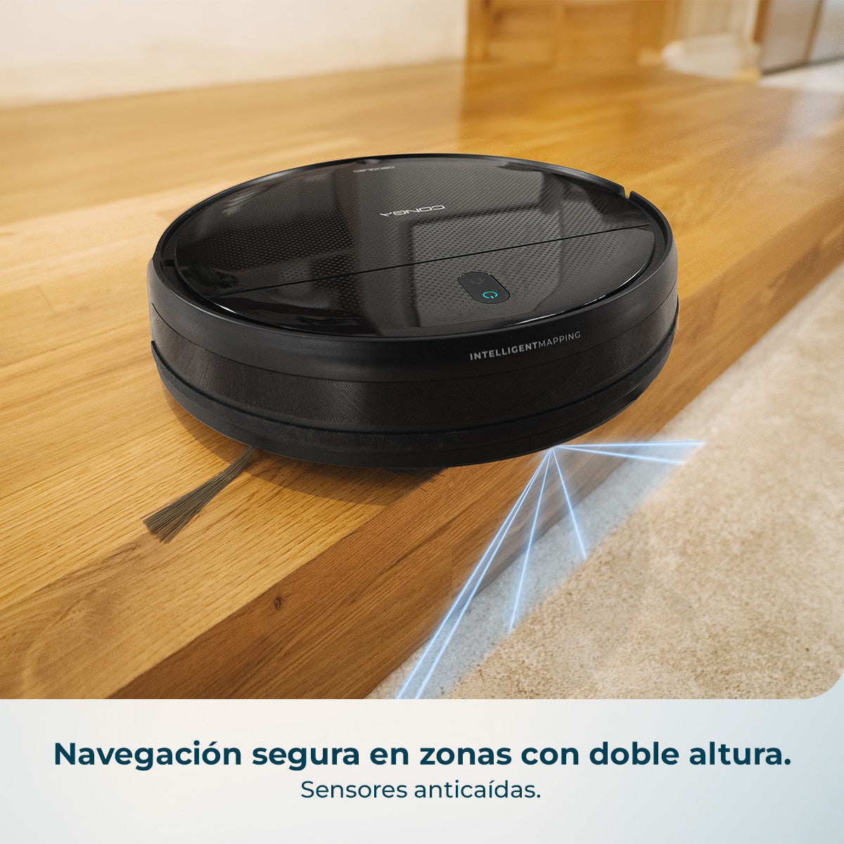 Cecotec Conga M10 Advance Robot Aspirapolvere con Navigazione Giroscopica, 3000 Pa, 150 Minuti