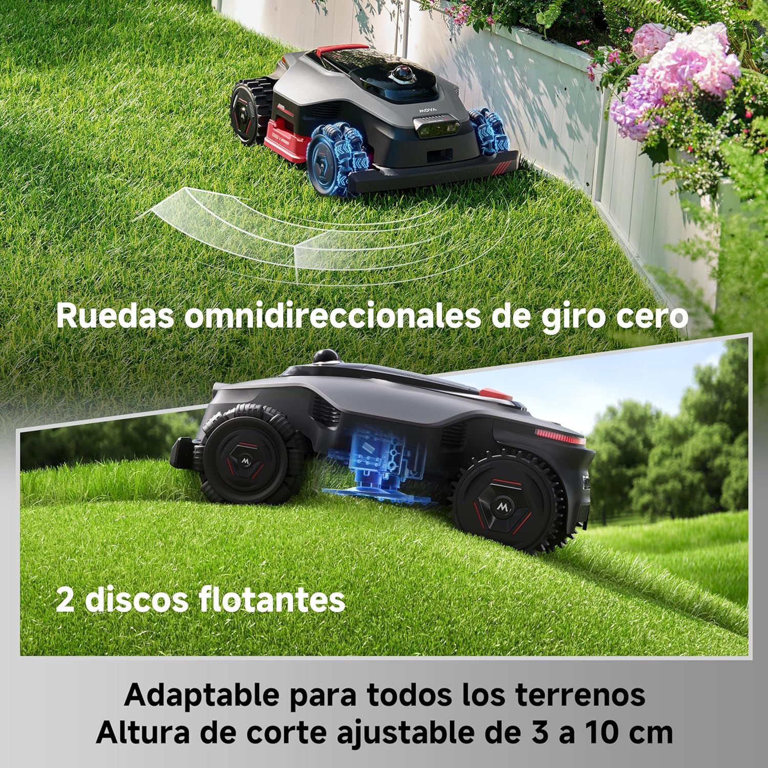 Mova – LiDAX Ultra 1000 robot tondeuse sans fil périphérique AWD