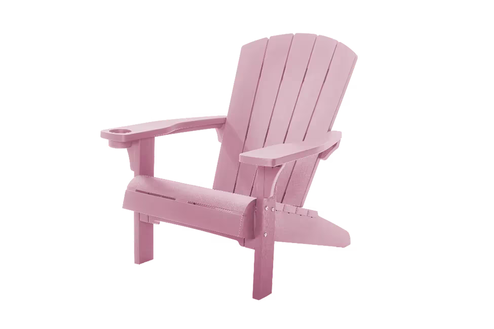 Keter - Cadeira de exterior Alpine Adirondack rosa
