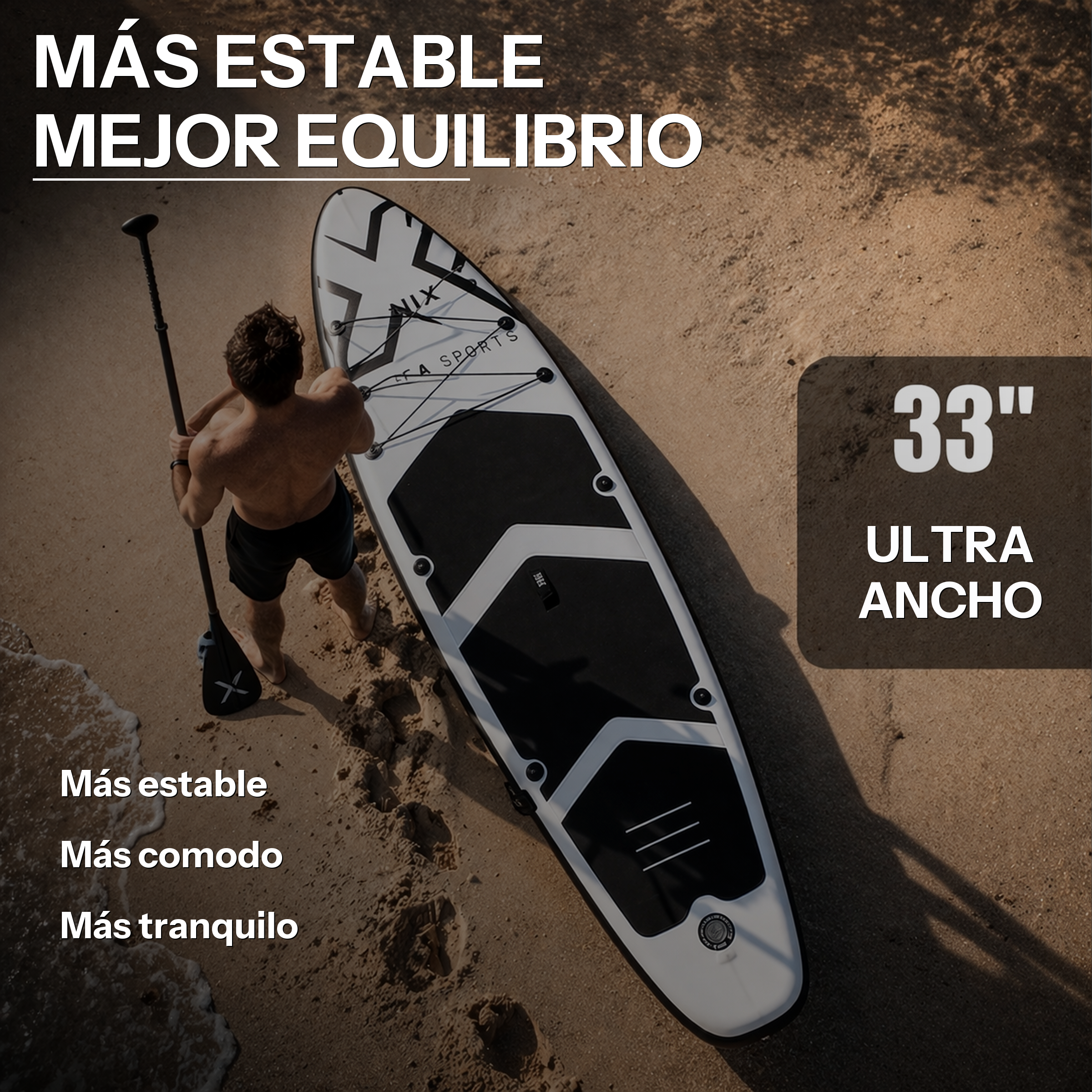 Planche de paddle gonflable 11" 335 cm blanche