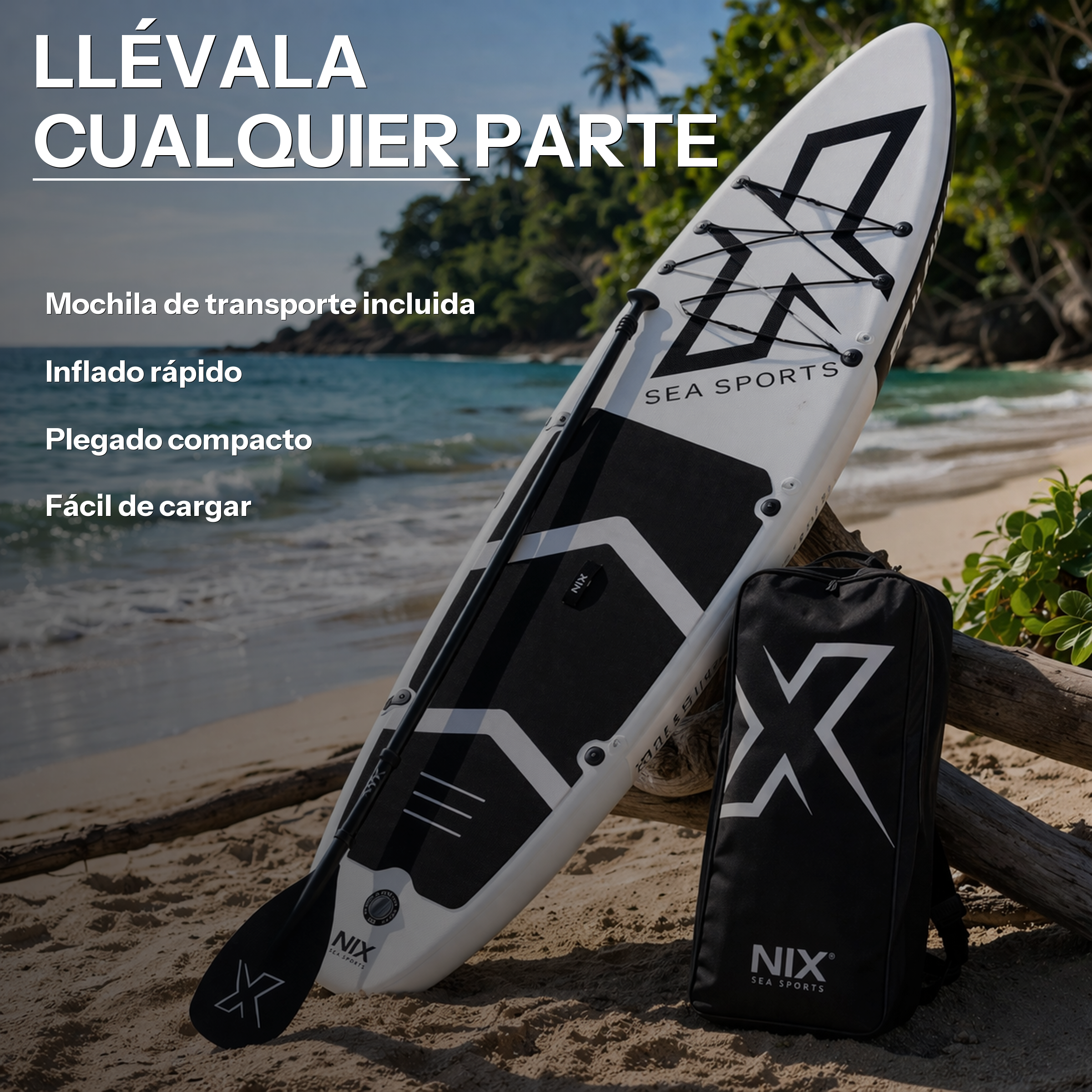 Planche de paddle gonflable 11" 335 cm blanche