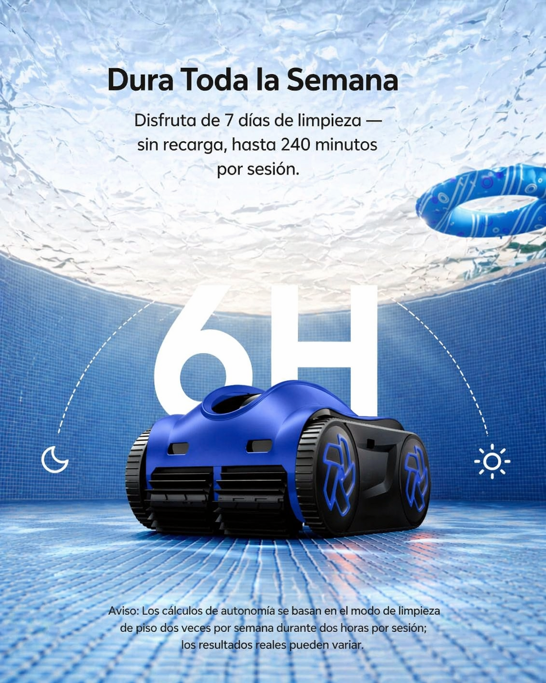 iGarden K60 robô limpa-fundos de piscina automático sem fios
