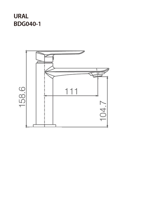 Imex – Ural grifo monomando de lavabo