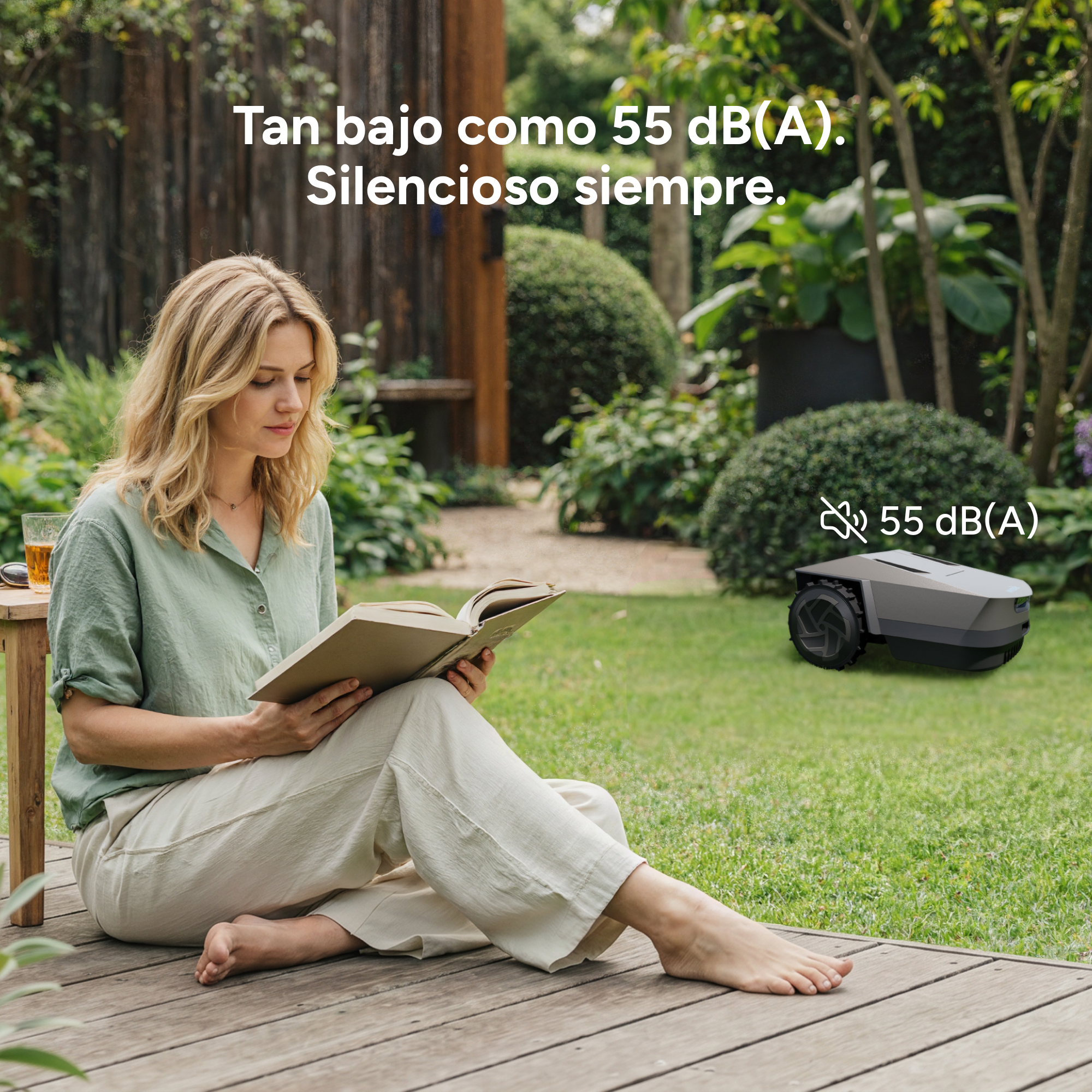 iGarden Z4 Robot Cortacésped Inteligente sin Cable Inver X Serie Z — RTK + IA, hasta 1500 m²