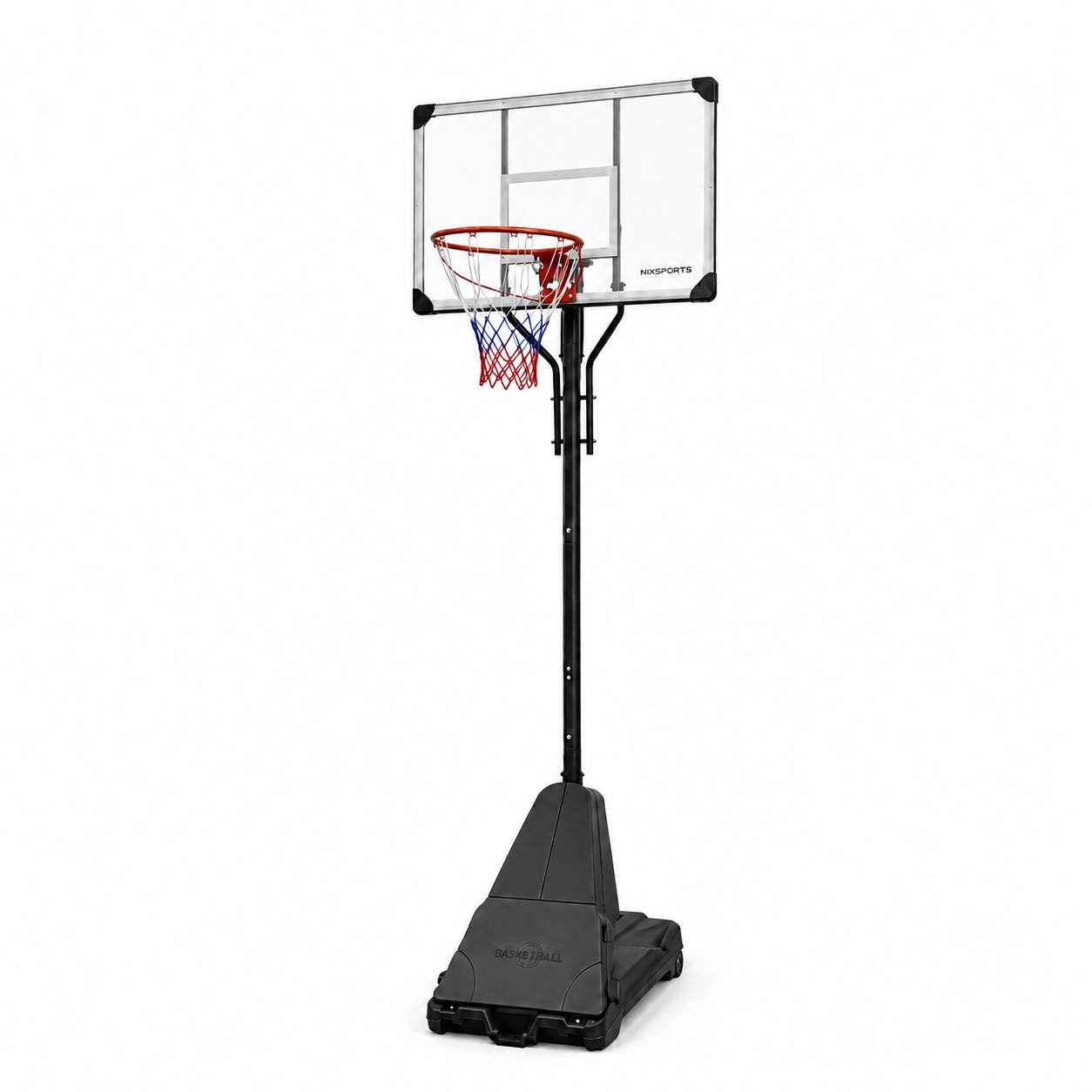Canasta de Baloncesto Portátil con Altura Regulable 2,45-3,05 m