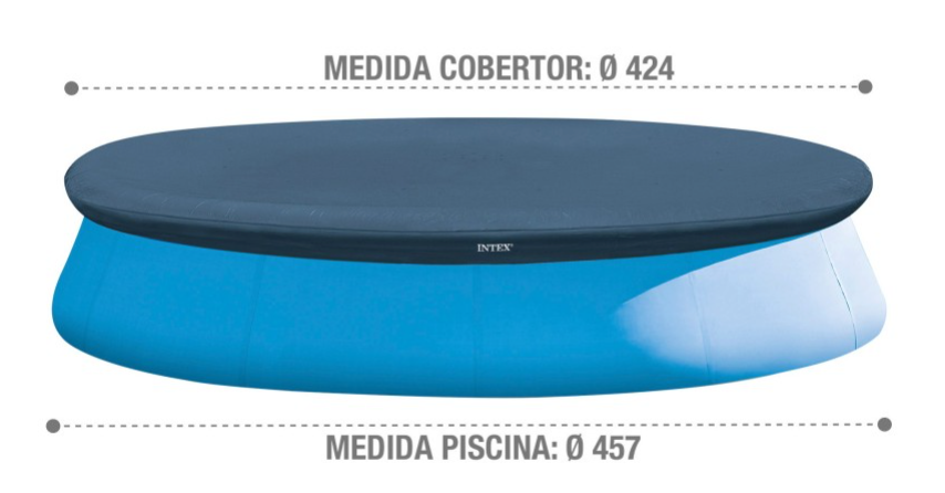Intex Abdeckung für Aufblasbare Easy Set Pools Blau