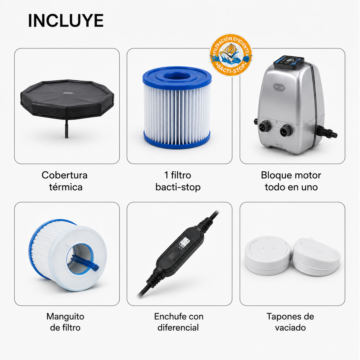 Nixspa Spa exterior hinchable semirrígido 5–6 personas