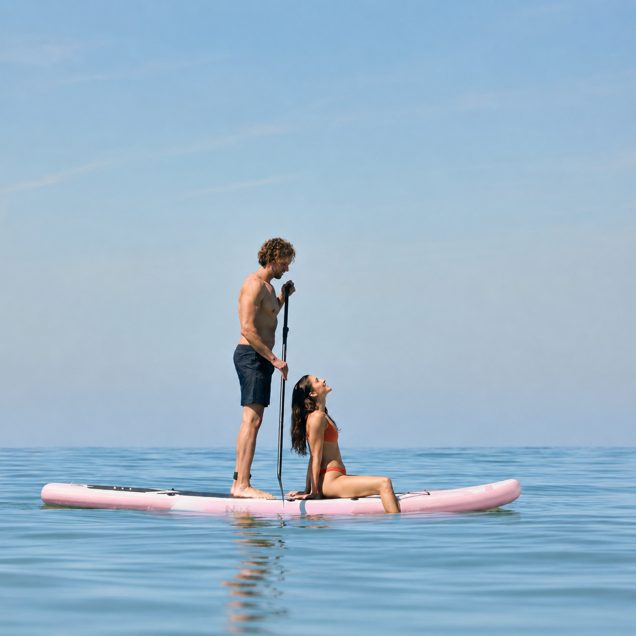 Opblaasbaar SUP-board 11" 335x84x15 cm 159 kg, roze, met accessoires