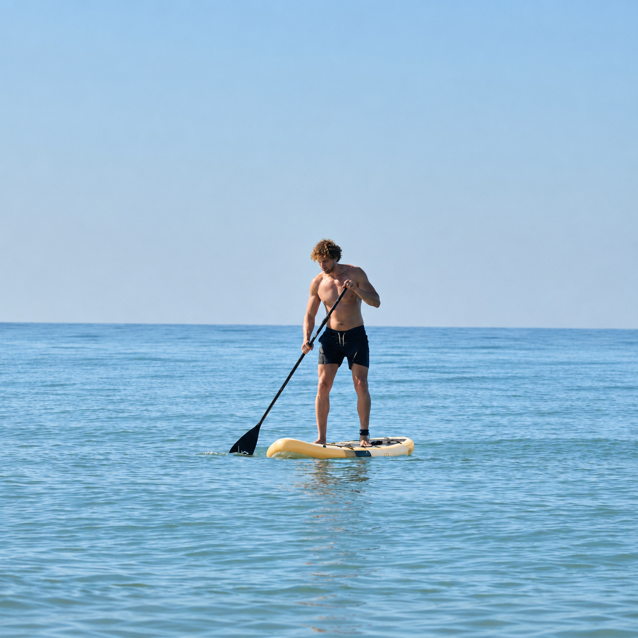 Opblaasbaar SUP-board 11" 335x84x15 cm 159 kg, geel, met accessoires