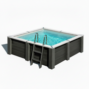 Erhöhtes Gre-Verbundstoff-Schwimmbecken quadratisch KPCOR28T 315 × 315 × 96 cm