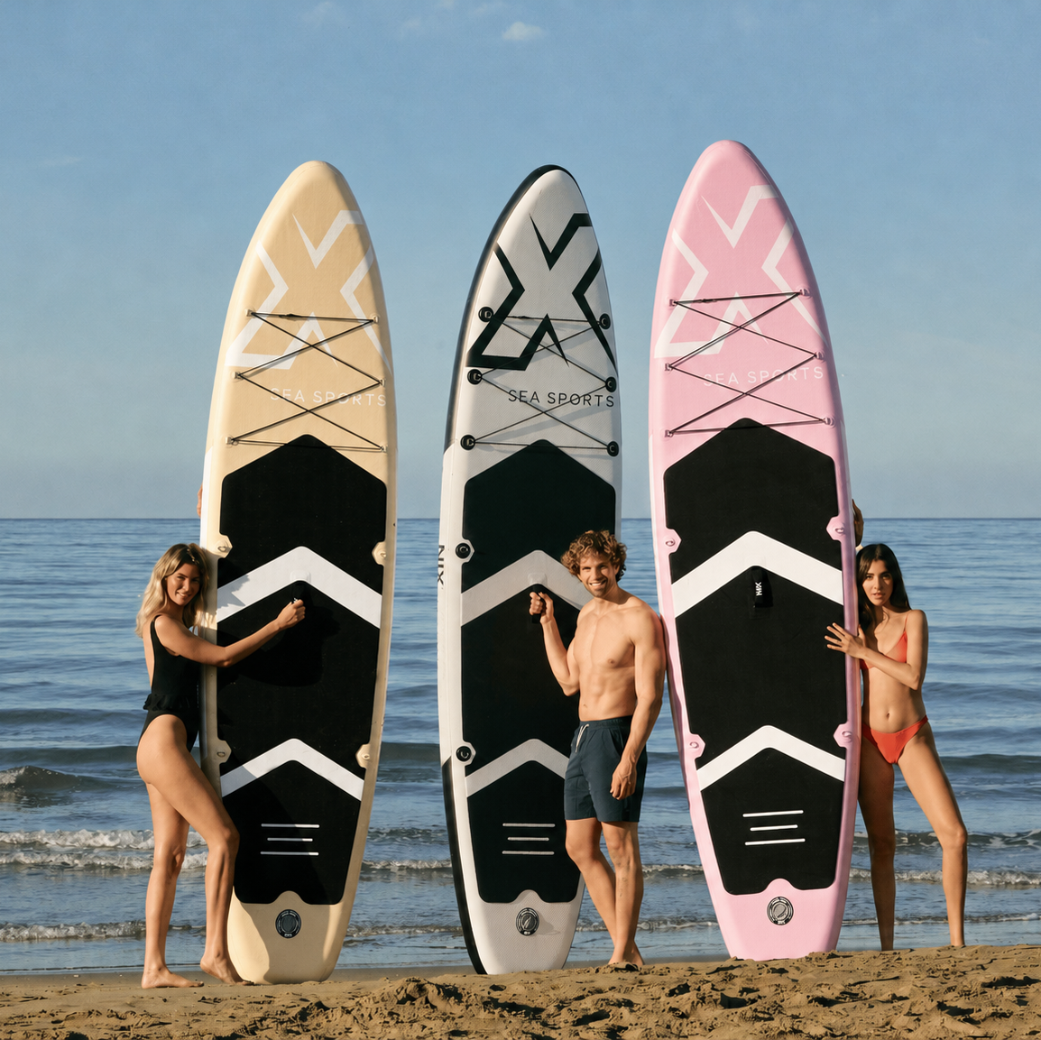 Opblaasbaar SUP-board 11" 335x84x15 cm 159 kg, geel, met accessoires