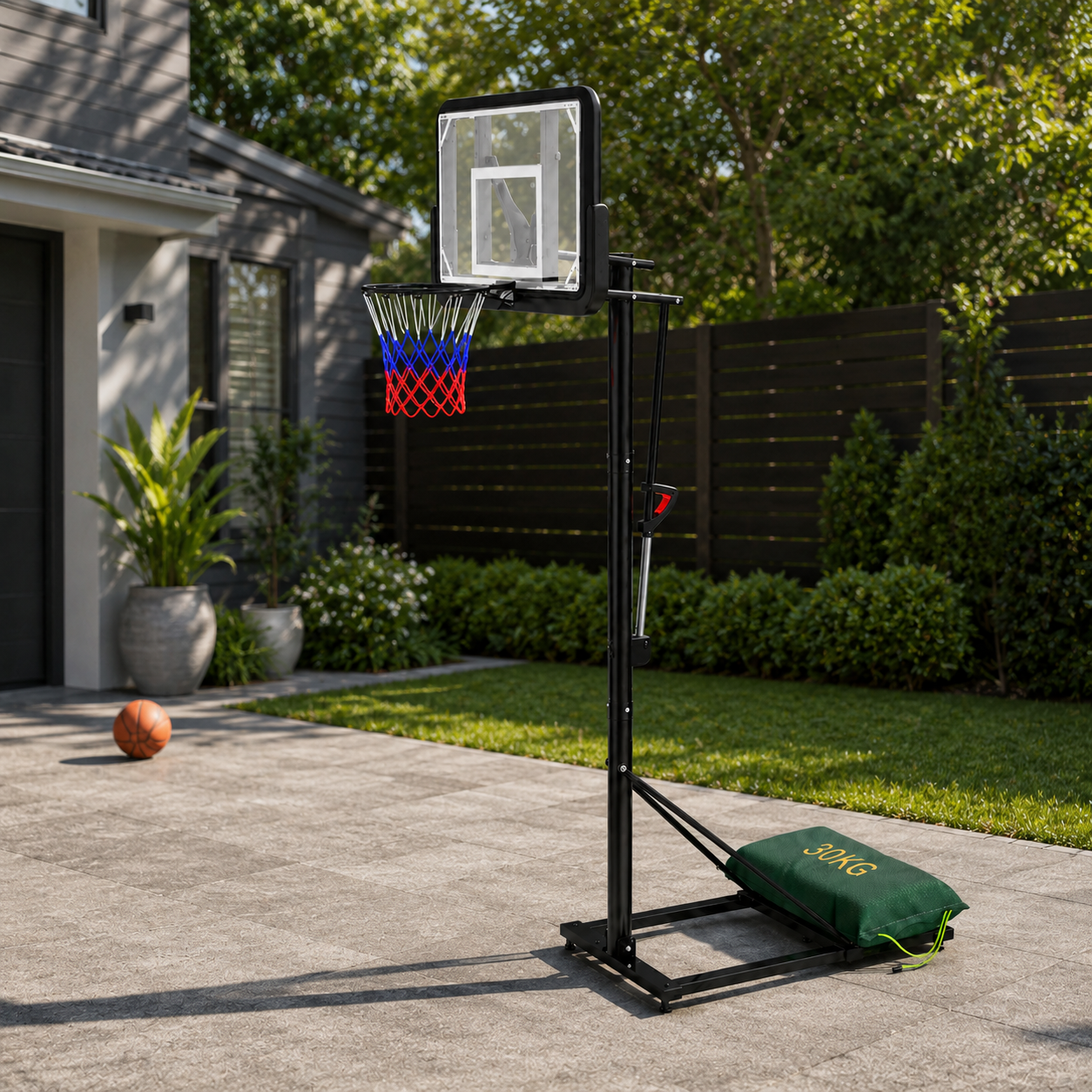 Canasta de Baloncesto con Altura Regulable 2,45-3,05 m