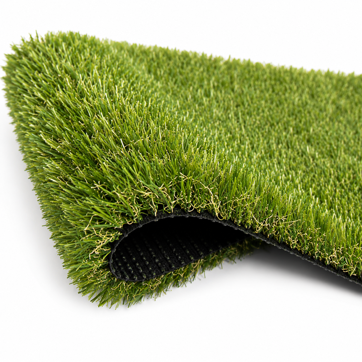 Lorvik Premium kunstgras met hoge dichtheid, 40 mm — 2×5 m (10 m²), natuurlijk voor buiten