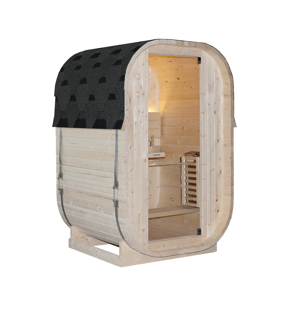 Sauna Exterior Cubo Jardín 2 Personas