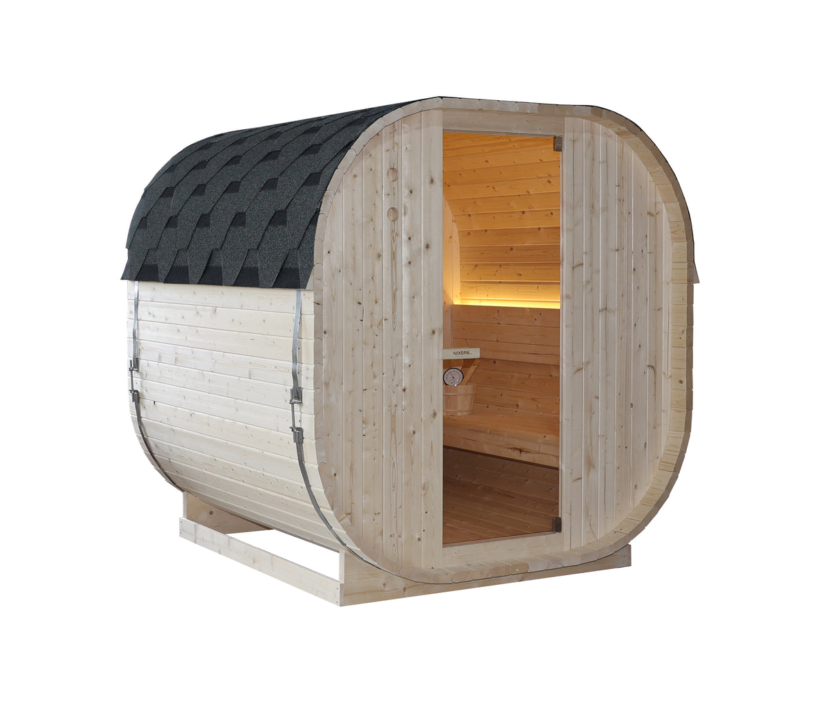 Buitensauna voor 4-5 personen