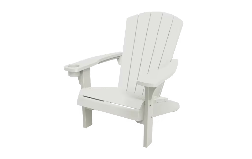 Keter - Cadeira de exterior Alpine Adirondack branca