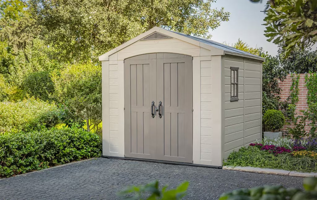 Keter - Cabane d'extérieur Factor 8x8 marron/beige