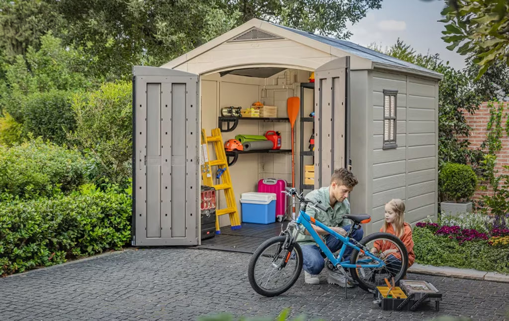 Keter - Cabane d'extérieur Factor 8x8 marron/beige