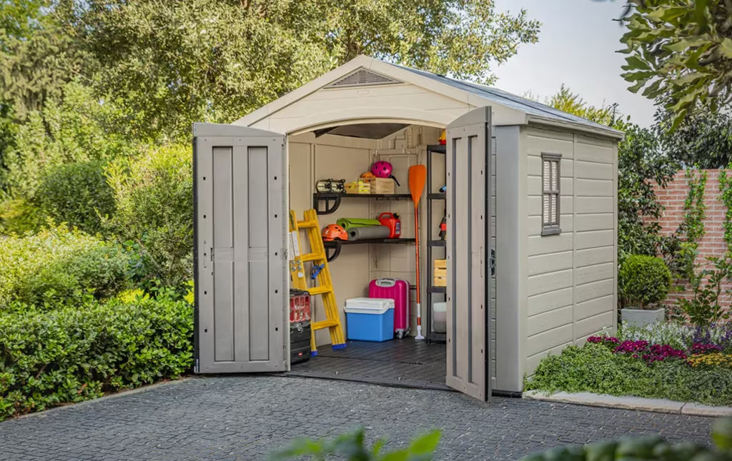 Keter - Cabane d'extérieur Factor 8x8 marron/beige