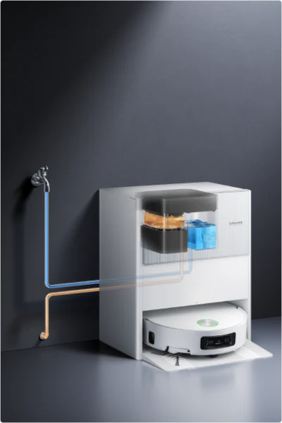 Automatisch vullen en legen met de wateraansluitset (optioneel)