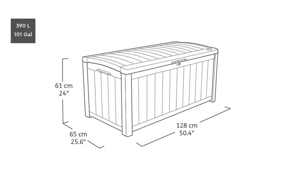 Keter - Glenwood Außenbox braun