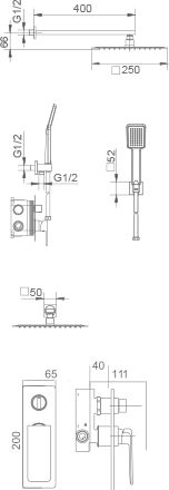 Imex - Embolt doccia set fiyi