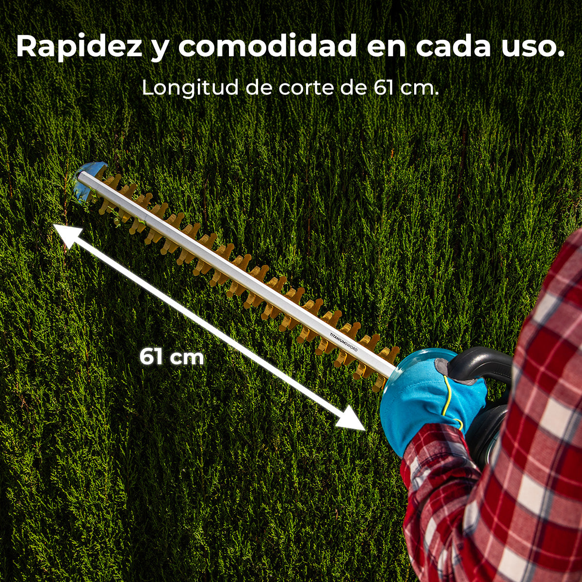 Cecotec Taille-haies TitaniumSword 610 XL