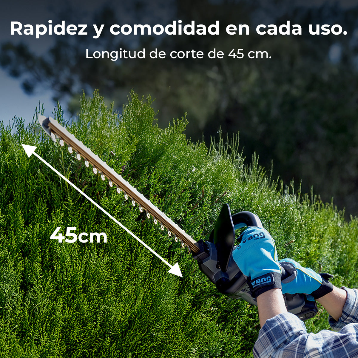 Cecotec Aparador de Sebes TitaniumSword 4500 Freemove