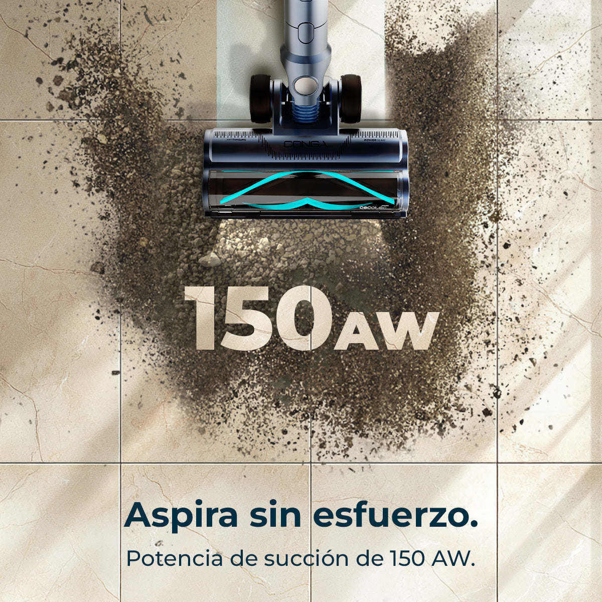 Cecotec Conga Rockstar RS70 Pet Flex Staubsauger 500 W 150 AW Mit Pro-Zubehör für Haustiere