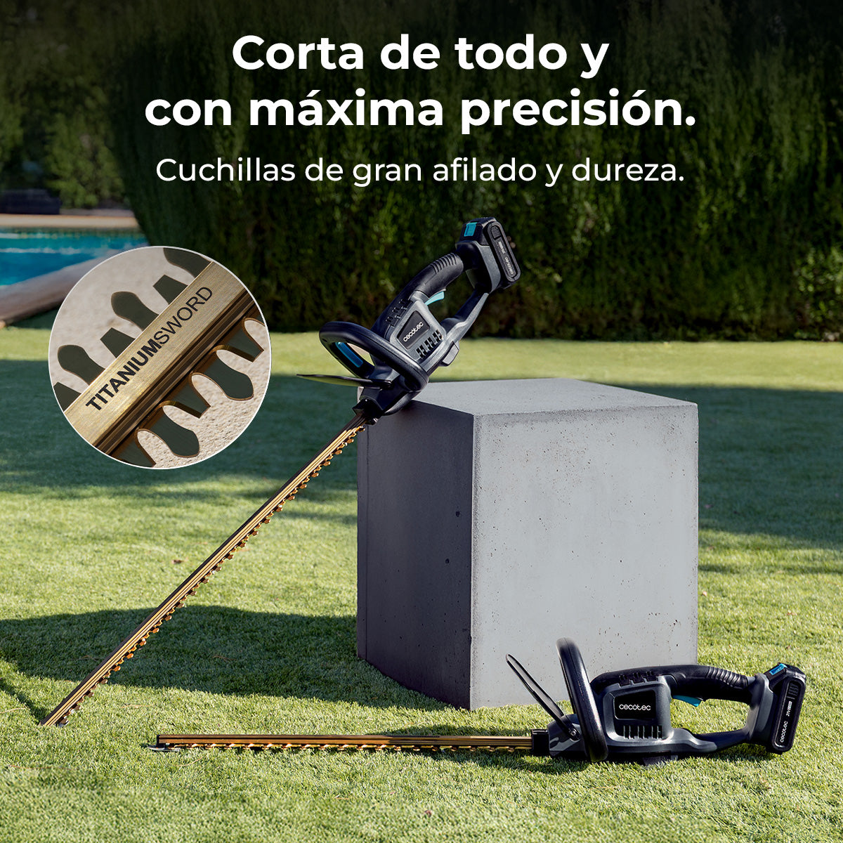 Cecotec Aparador de Sebes TitaniumSword 4500 Freemove