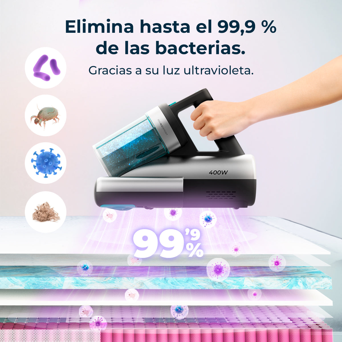 Cecotec Conga Rockstar 4000 Aspirador 400 W UV