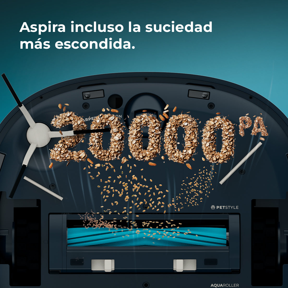 Cecotec Conga Z100 Robot Aspirateur IA Avec LaserEye Et AquaCycle Détection d'Objets Et Nettoyage Professionnel