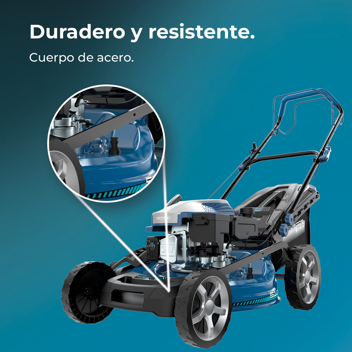 Cecotec Cortador de Relva a Gasolina Terrenator 4000.51 Total Z Auto 167 cc, 2,7 kW, 3,7 CV
