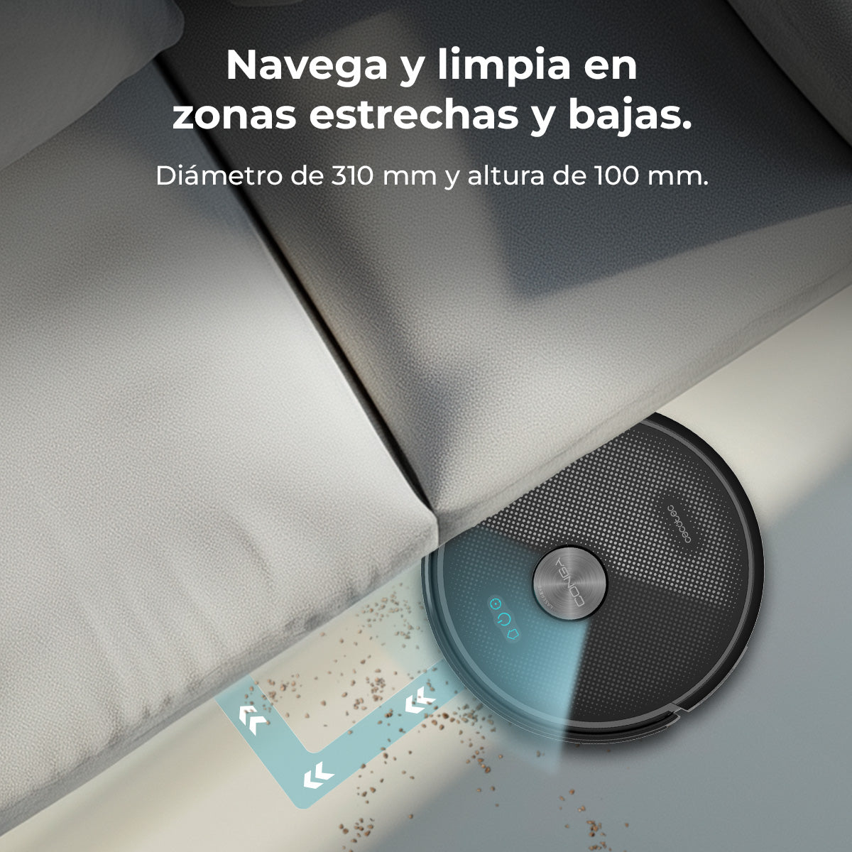 Cecotec Conga M50 Robot Aspirador Laser Mapa Interativo Limpeza Personalizada Inteligente