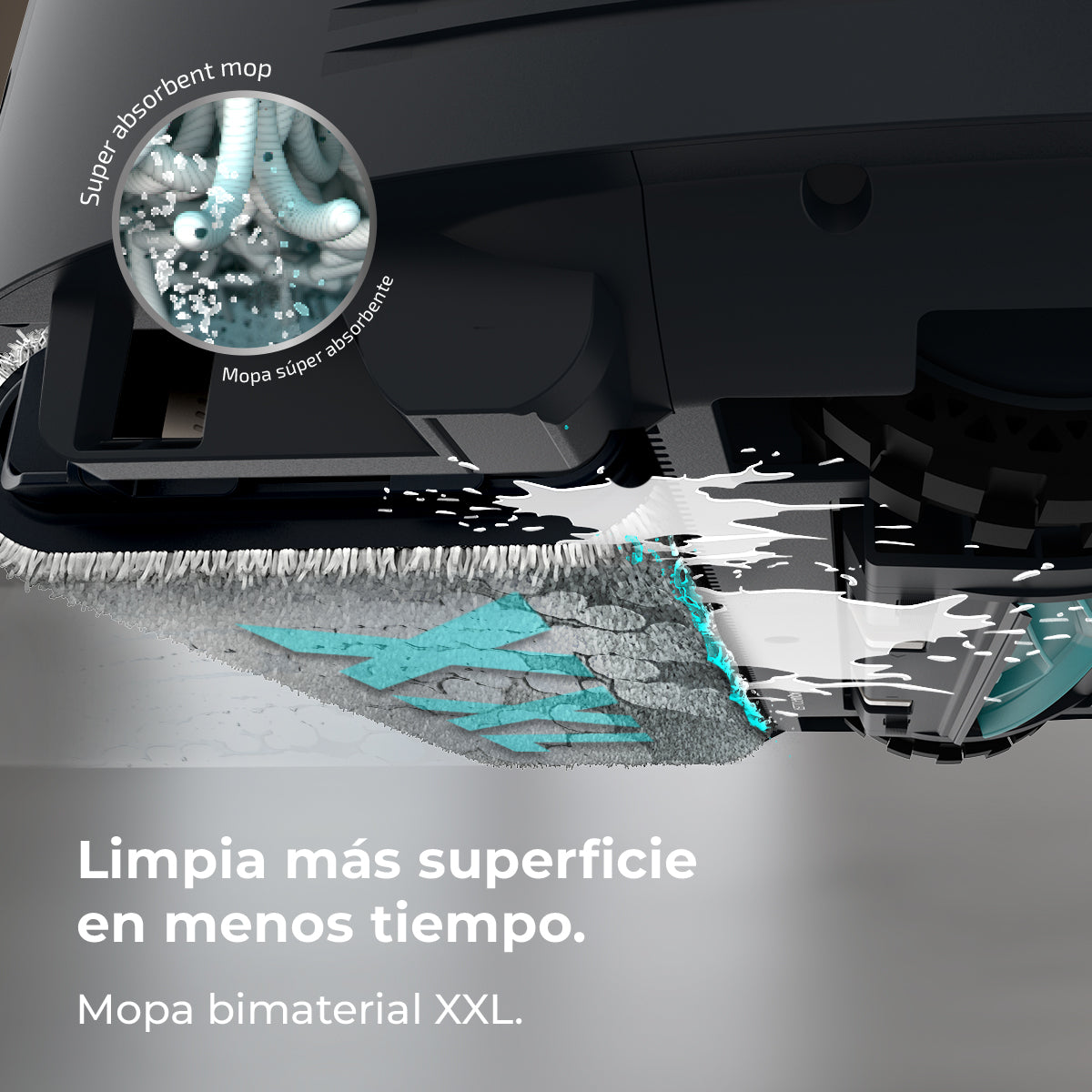 Cecotec Conga Z100 Robot Aspirateur IA Avec LaserEye Et AquaCycle Détection d'Objets Et Nettoyage Professionnel