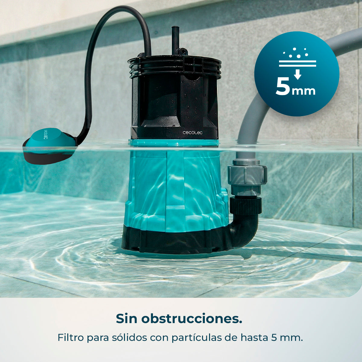 Cecotec Pompa Acqua Axike 750 2 in 1 per Acqua Pulita e Sporca 14000 L all'Ora