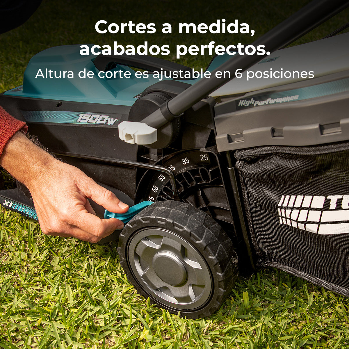 Cecotec Tagliaerba Elettrico Terrenator 360 Flex Z 1500 W Sistema Z Tech Altezza Centralizzata