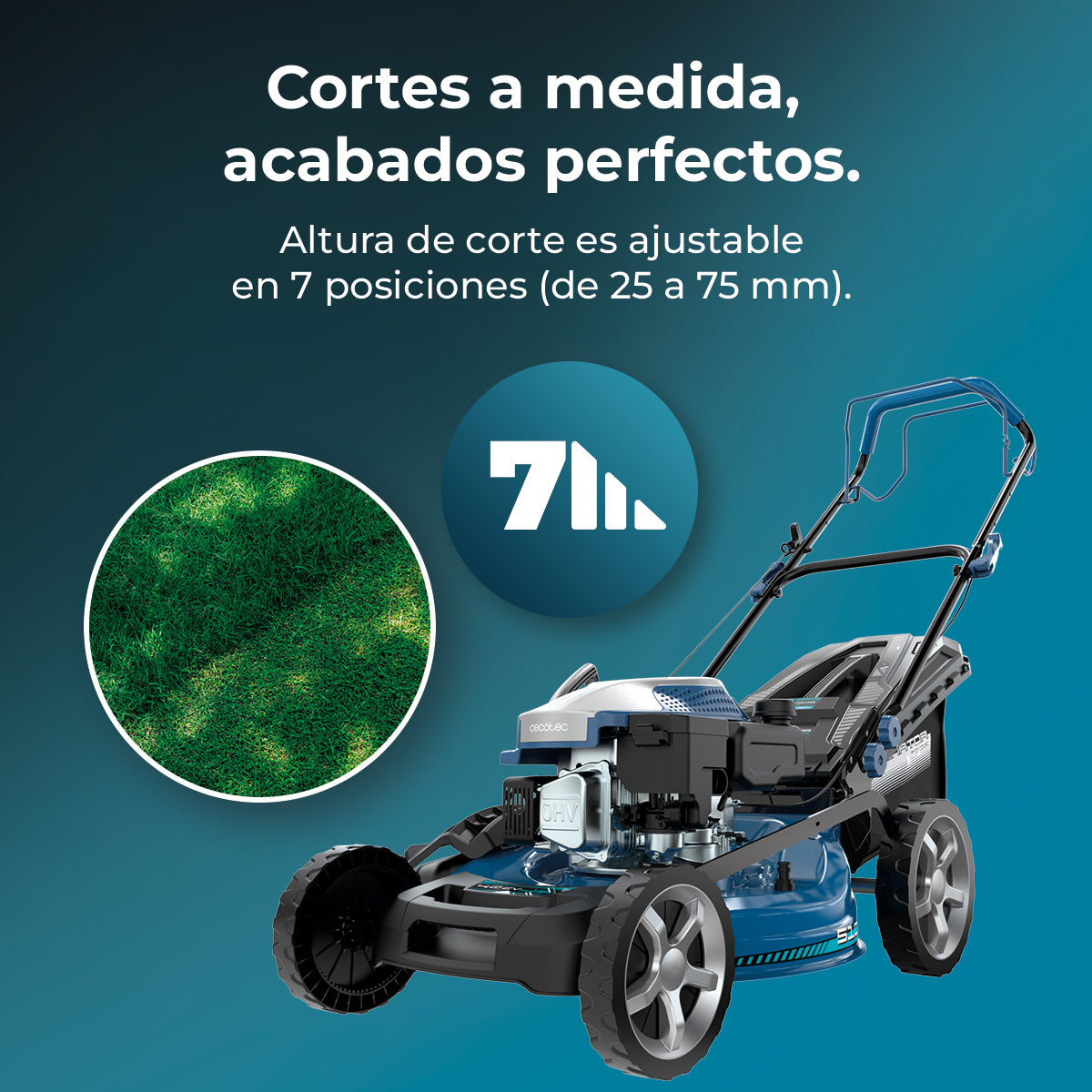 Cecotec Cortador de Relva a Gasolina Terrenator 4000.51 Total Z Auto 167 cc, 2,7 kW, 3,7 CV
