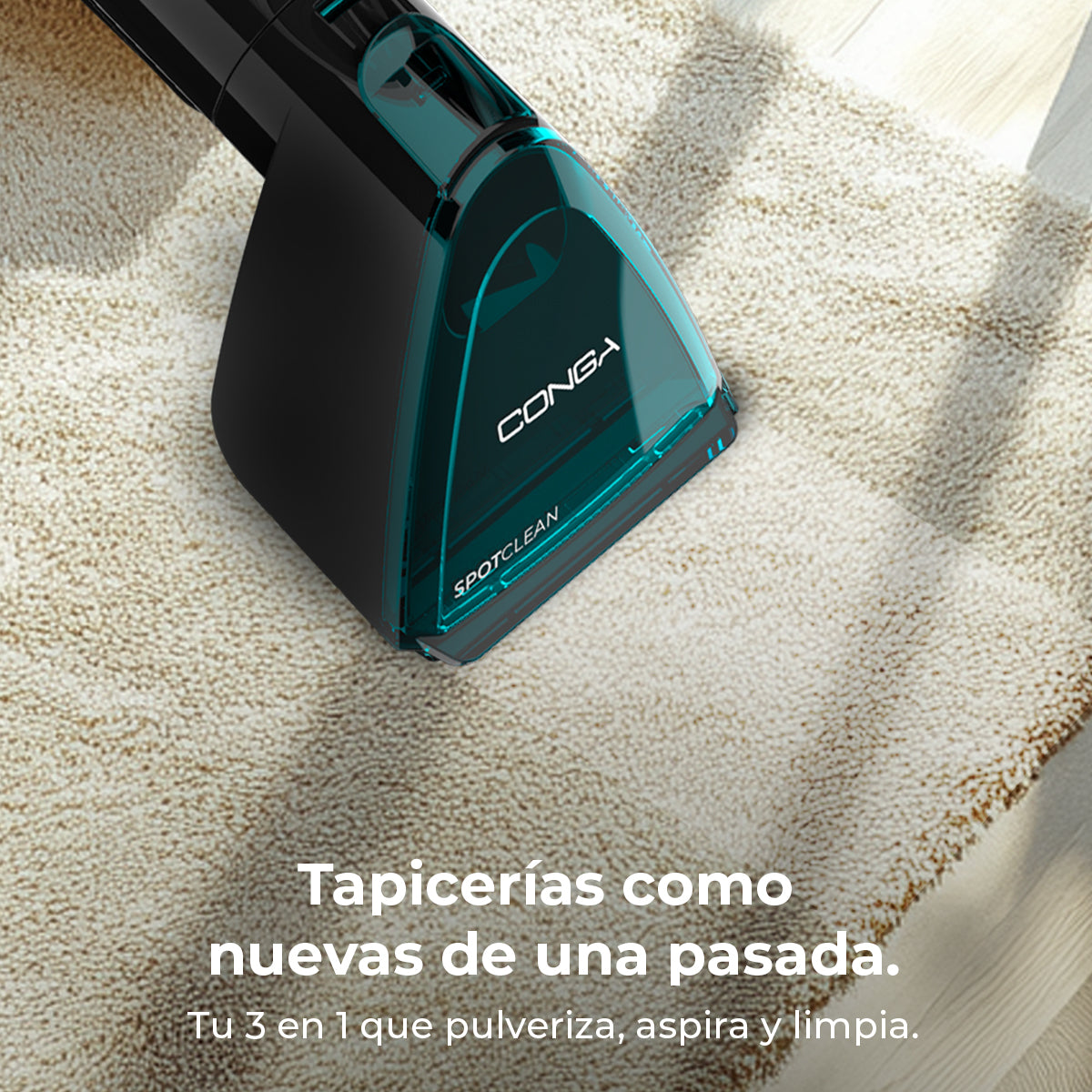 Cecotec Conga 7000 Carpet et Spot Clean Vapeur XXL Nettoyage de Tapisseries 3 en 1 Haute Puissance