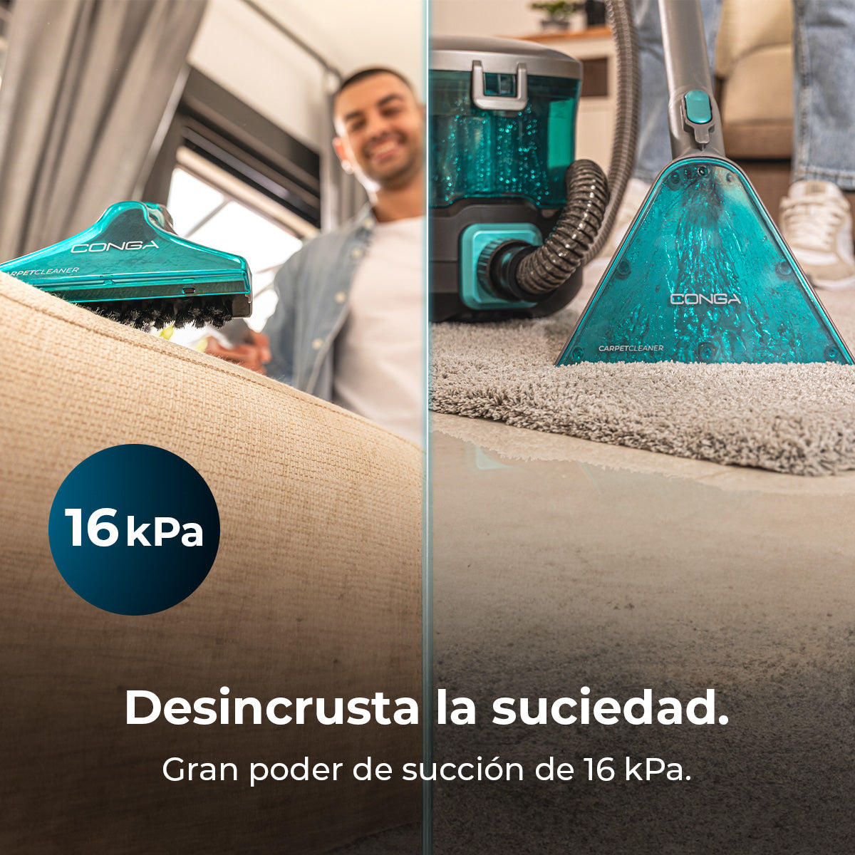Cecotec Conga CarpetClean 10000 EasyHome Nettoyeur de Tapis Traîneau 800 W Puissance