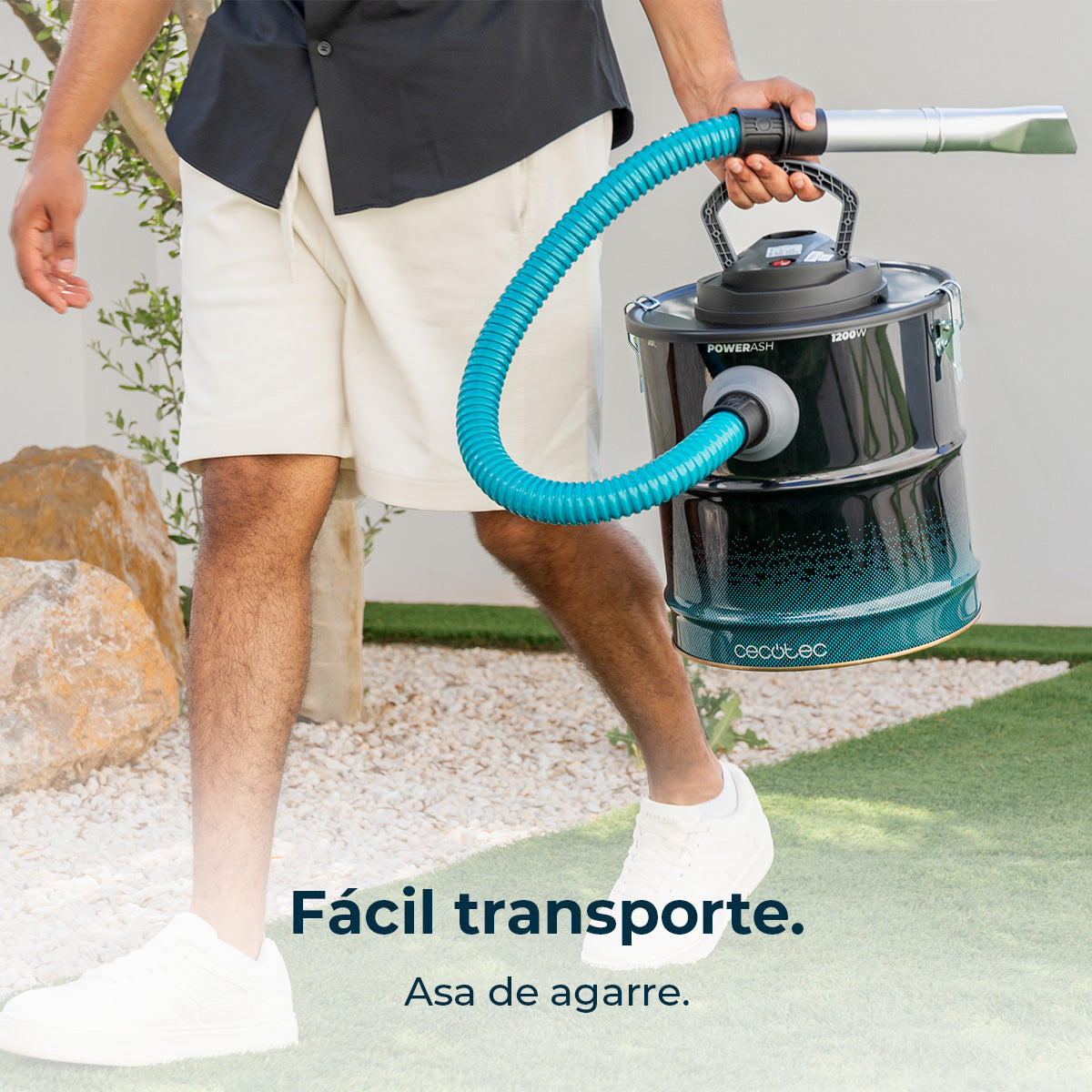 Cecotec Conga Ash 4000 Home Aspirapolvere per Cenere 1200 W 18 kPa Aspirazione Estrema
