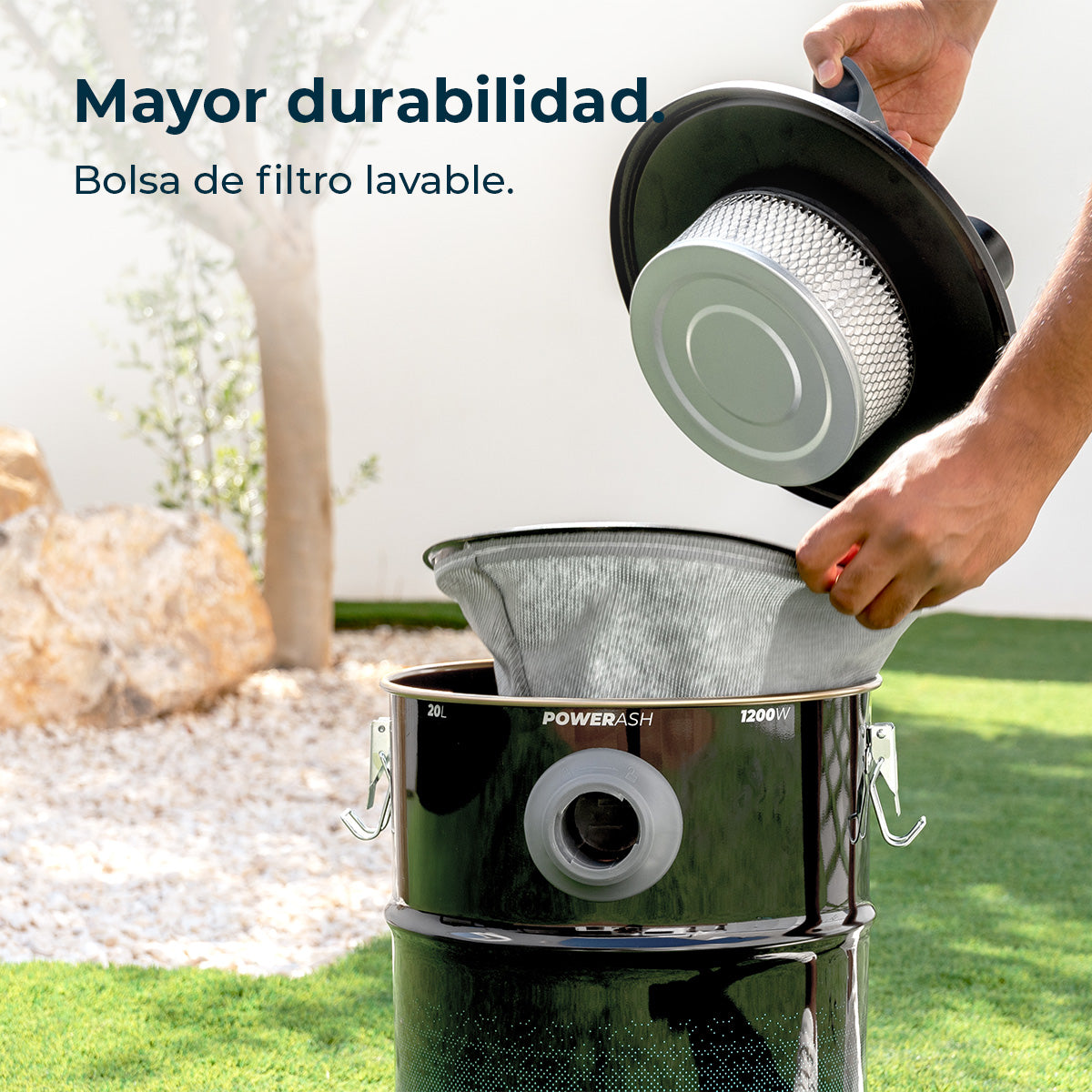 Cecotec Conga Ash 4000 Home Aspirapolvere per Cenere 1200 W 18 kPa Aspirazione Estrema
