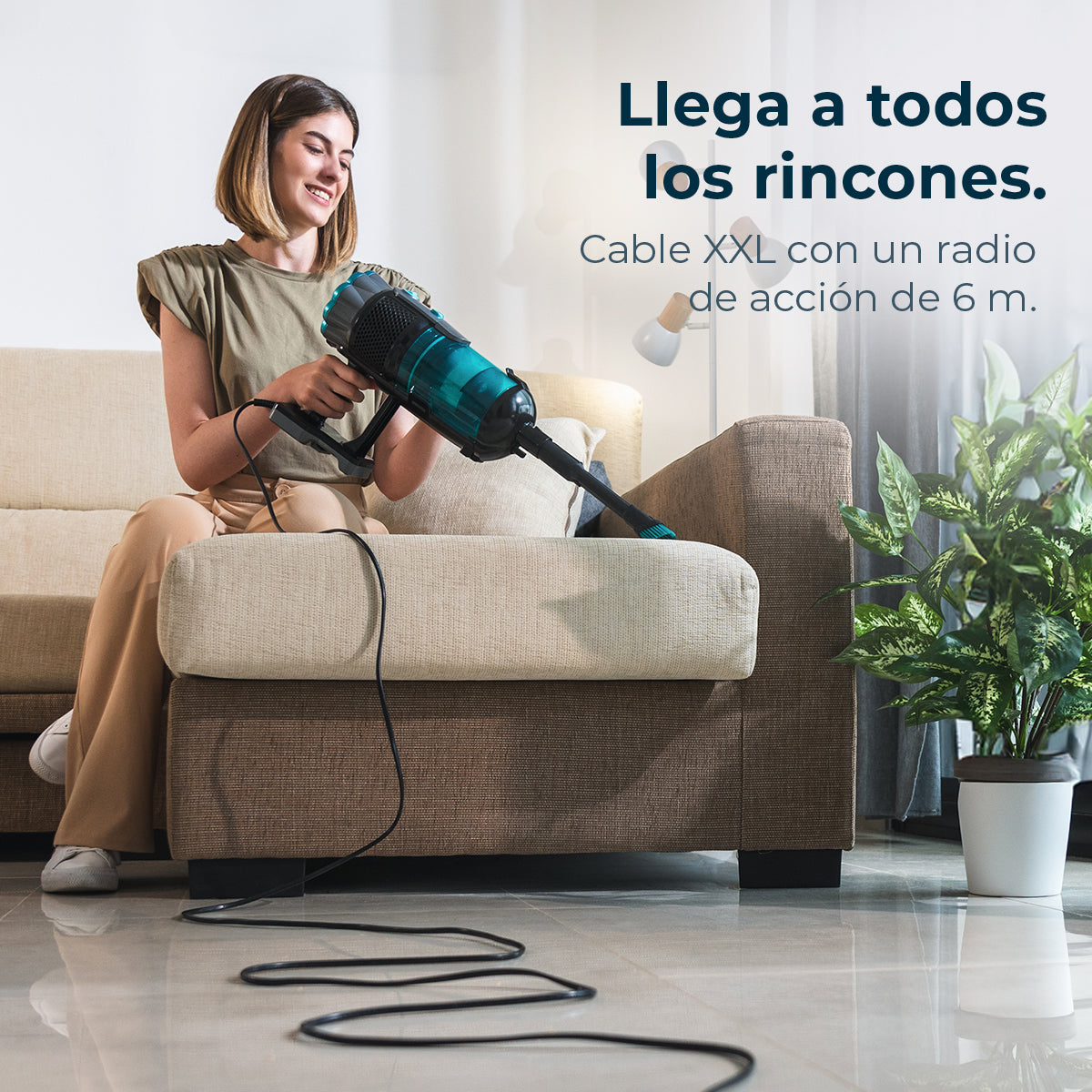 Cecotec Conga 700 PowerHead Aspirador 615 W UltraPower Tecnología De Succión Potente