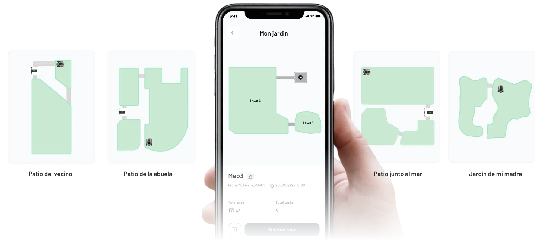Domine Su Césped con LiveMap* de Mammotion
